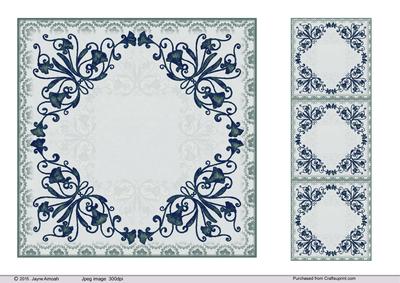 Floral Corner Card Blanks-4