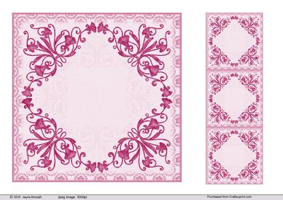 Floral Corner Card Blanks-5