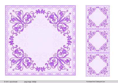 Floral Corner Card Blanks-6