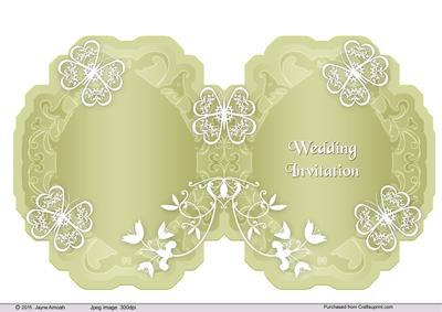 Butterflies and Florals in Pale Green and White
