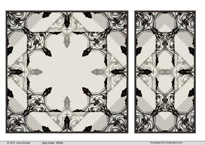7x7 Decorative Geometric Topper and Panel