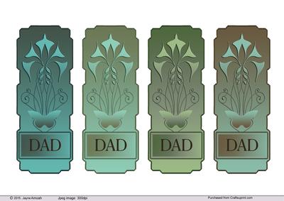 Dad- a Choice of 4 Panels