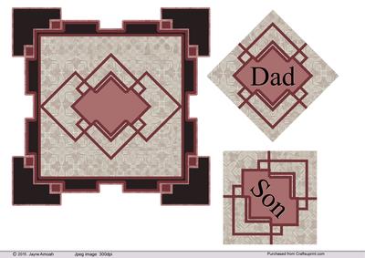 Art Deco Frame Topper for Dad or Son 2
