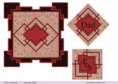 Art Deco Frame Topper for Dad or Son 3