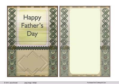 Happy Father's Day with Insert 2-greens