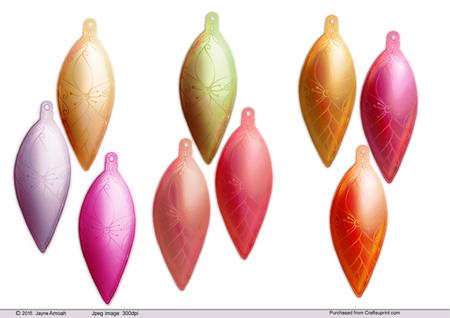 Christmas Baubles Minikit 2 -pinks