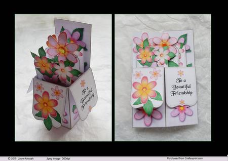 Box of Pinks and Yellow Flowers 4