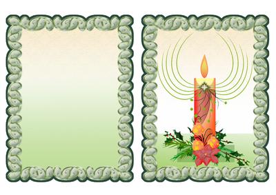Christmas Candle with Christmas Florals 3