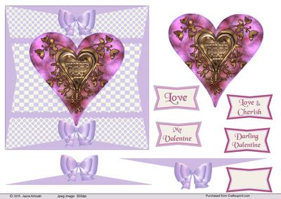 50s Style Valentine Decoupage Design