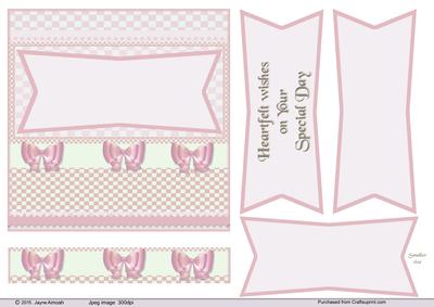 50s Style Card in Pinks 2