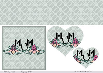 Mum with Lotus Flower Design V2-2