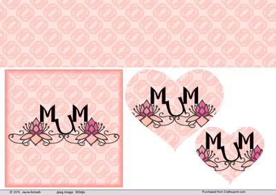 Mum with Lotus Flower Design V2-3
