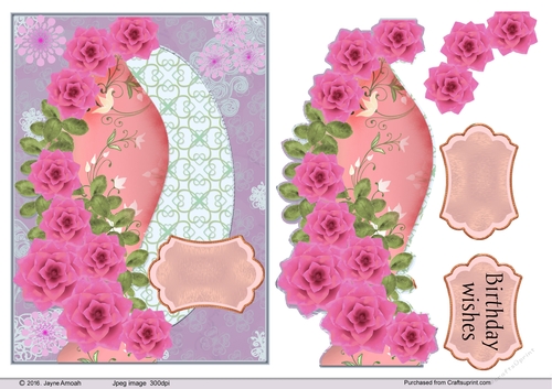 Floral vase with Roses 2