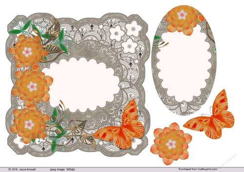 Fancy shaped Floral topper 2