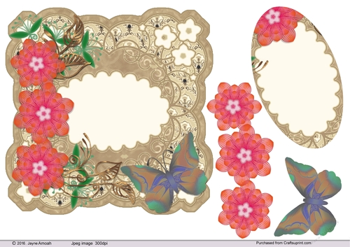 Fancy shaped Floral topper 3