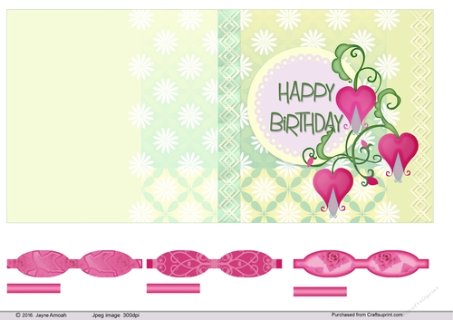 5.5in Floral - Happy Birthday