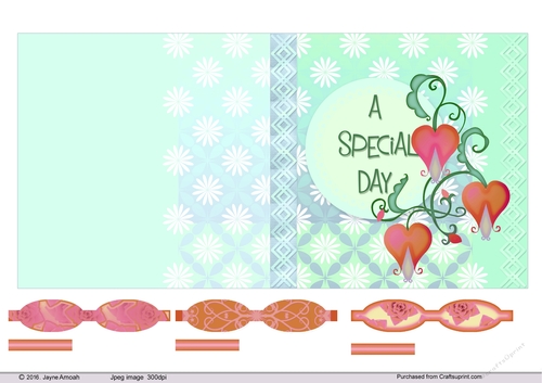 5.5in Floral card -  A Special day