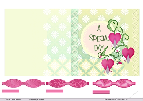 5.5in Floral card -  A Special day2