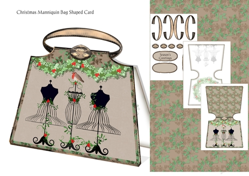 Christmas Bag - decorated manekin Kit 1