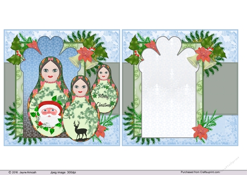 Christmas Nesting Dolls topper and insert page 3