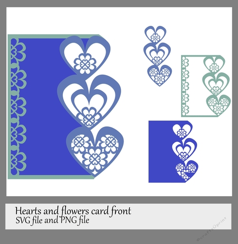 Hearts and Flowers SVG and png files