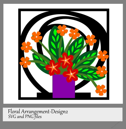 Floral Arrangement-in Frame Design2