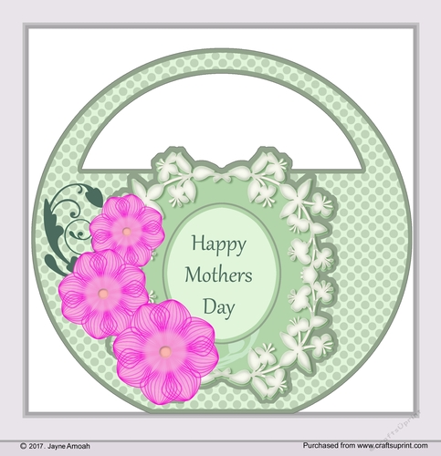 Mothers Day Bag shaped flowers