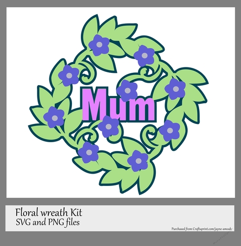 Mum - Floral wreath / garland