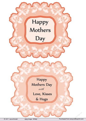 Mothers Day floral sentiments -Orange