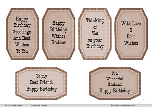Birthday sentiments for Men 1