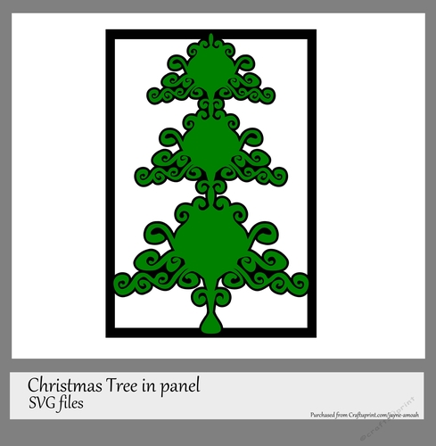 Christmas tree in Panel SVG