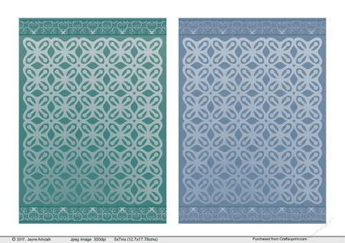 5x7in (12.7x17.78) Seedpod design Background papers 5