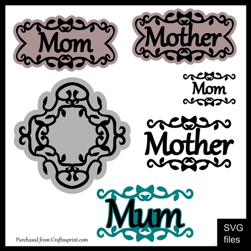 Mum, Mom, Mother Decorative sentments