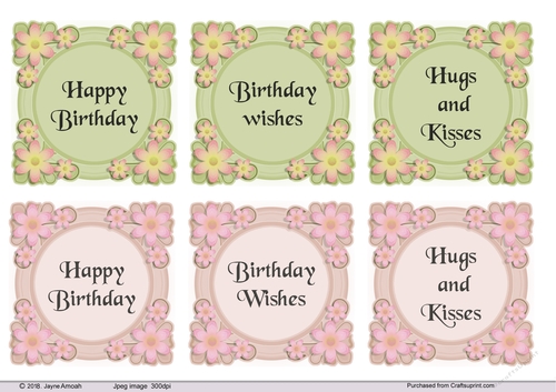 Floral Birthday Sentiments 