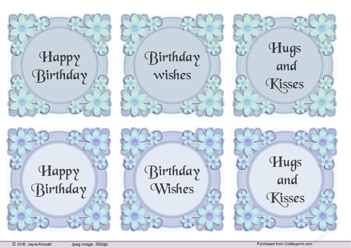 Floral Birthday Sentiments 2