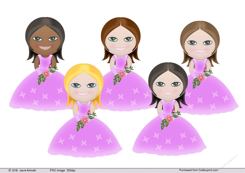 Flower Girls in pink