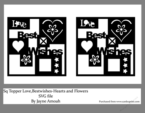 Love, Best Wishes SVG