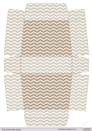 Cappuccina coloured chevron Gift Box