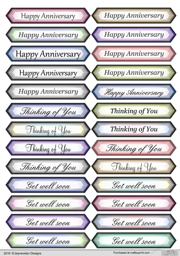 Happy anniversary, Get well soon, Thinking of you sentiments 2