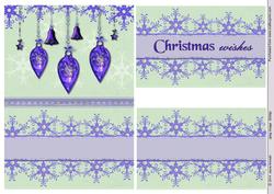 Purple Baubles and Snowflakes