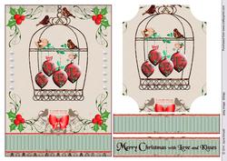 Noel Baubles in a Bird Cage