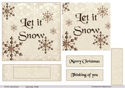 Let It Snow in Brown Tones
