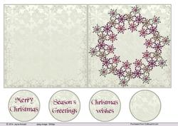 Christmas Snow Flake Wreath
