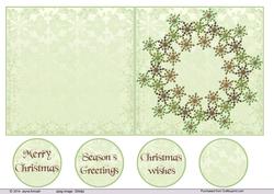 Christmas Snow Flake Wreath 2