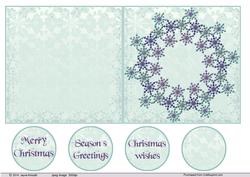 Christmas Snow Flake Wreath 3