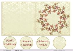 Christmas Snow Flake Wreath 5