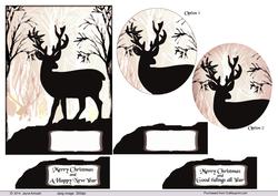 Deer in Silhouette 2
