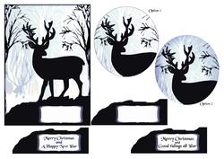 Deer in Silhouette 3