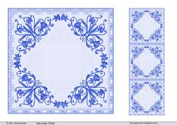 Floral Corner Card Blanks-3