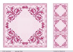 Floral Corner Card Blanks-5